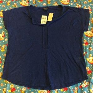 Lucky top women's sz XL 100% Linen New with Tags